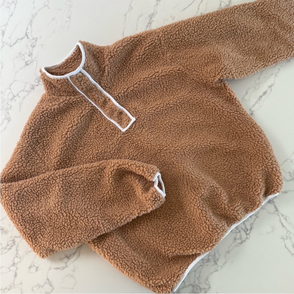 Parke Snap Pullover Fleece - Tan - Size S/M - Picture 3 of 5